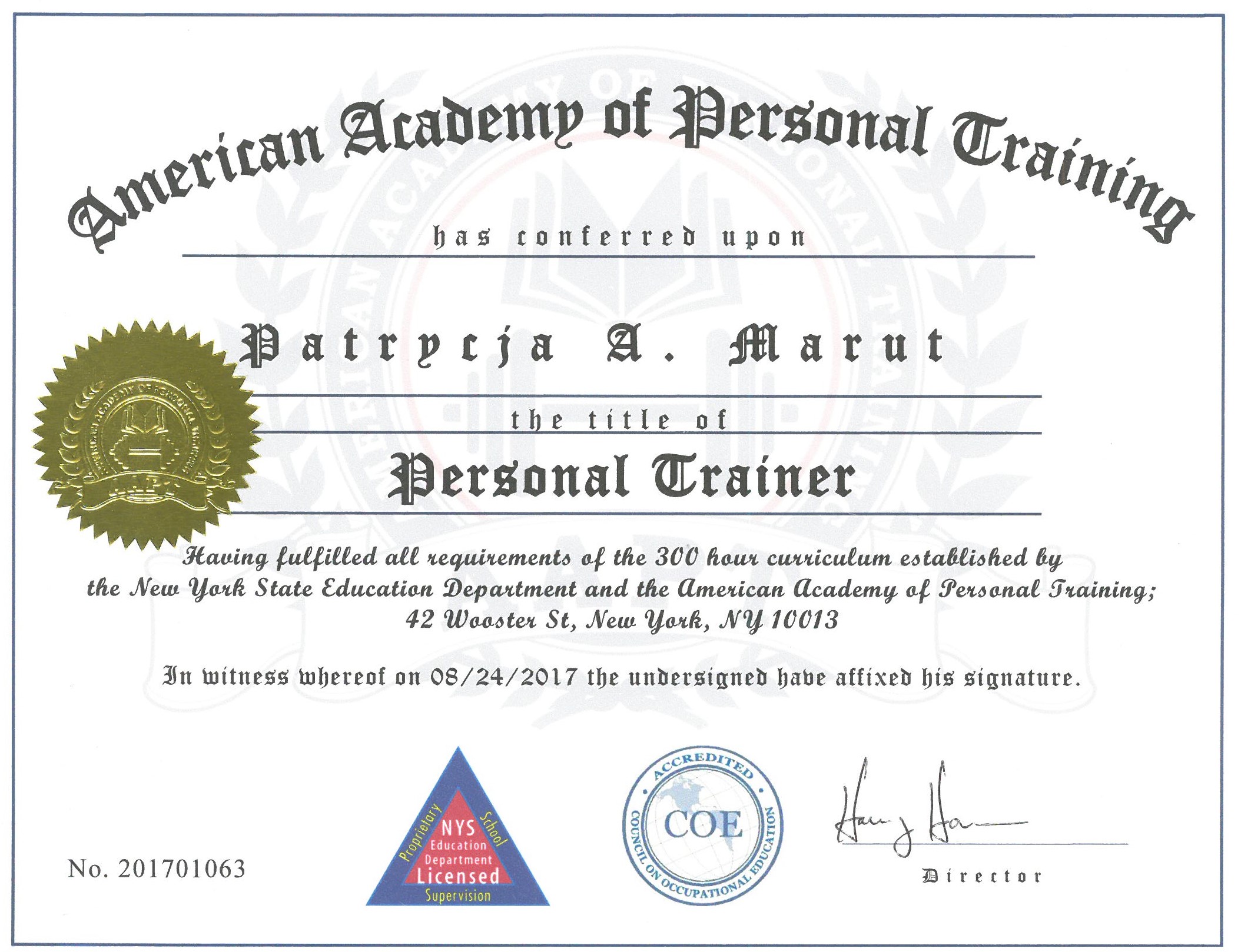 American Academy of Personal Training